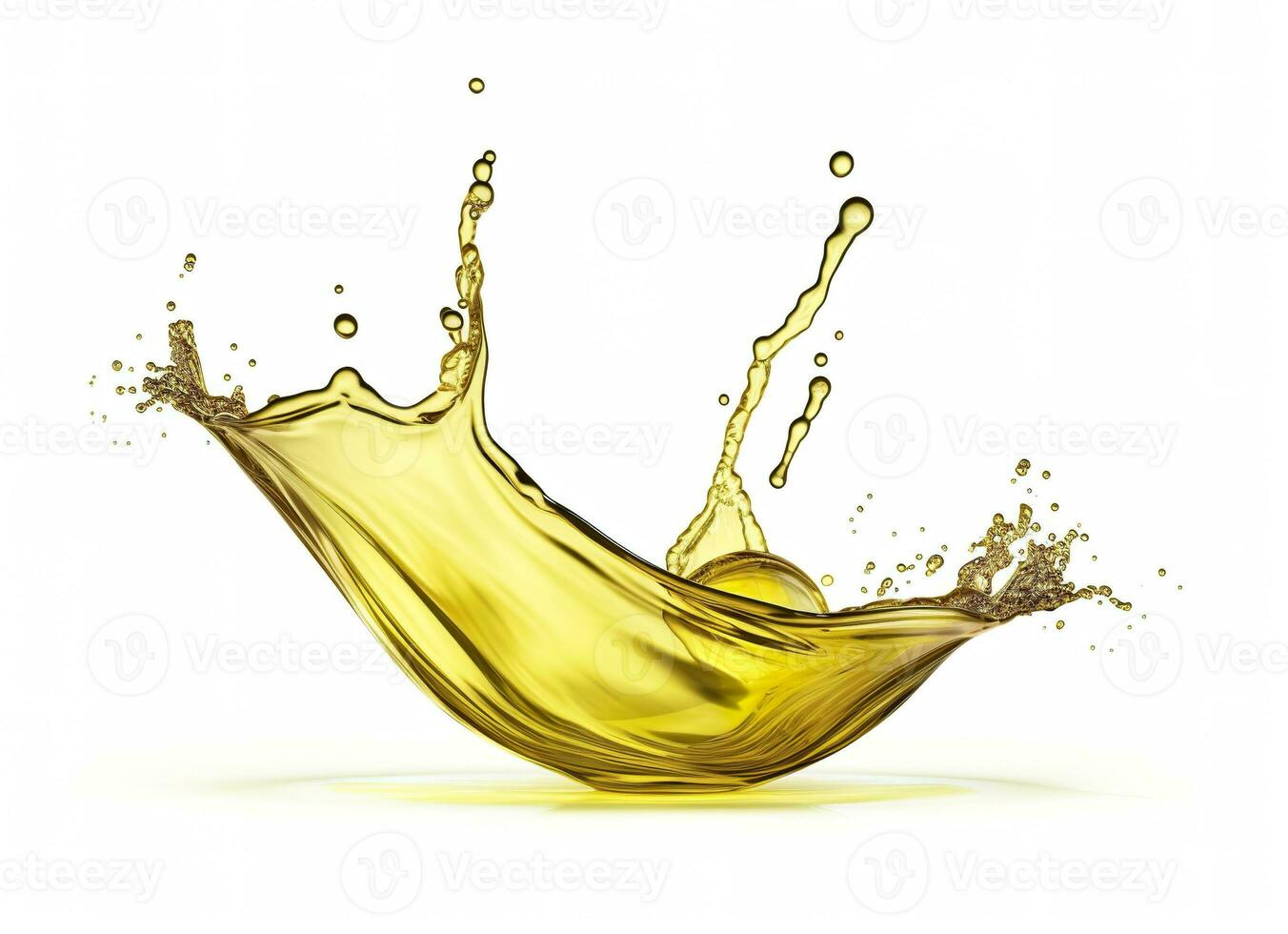 ai generiert Olive oder Motor Öl Spritzen, kosmetisch Serum Flüssigkeit isoliert auf Weiß Hintergrund. generativ ai foto