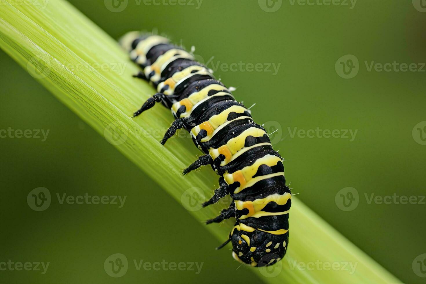 ai generiert Raupe Schwalbenschwanz Schmetterling. generiert ai. foto