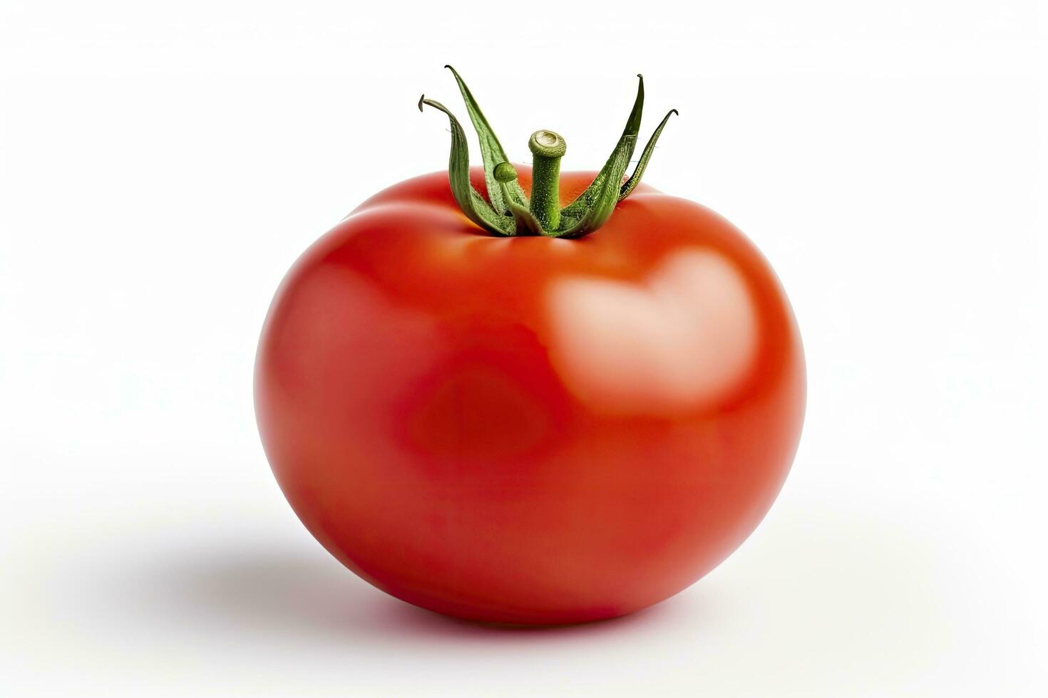 ai generiert Tomate isoliert auf Weiß Hintergrund. ai generiert foto