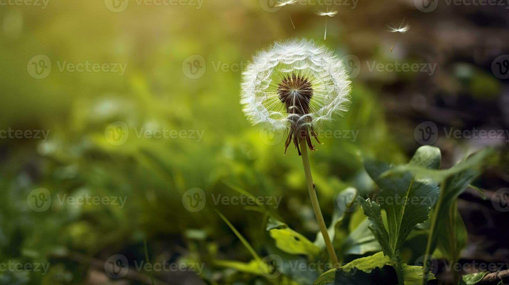 ai generiert das Grün Frühling Morgen. generativ ai foto