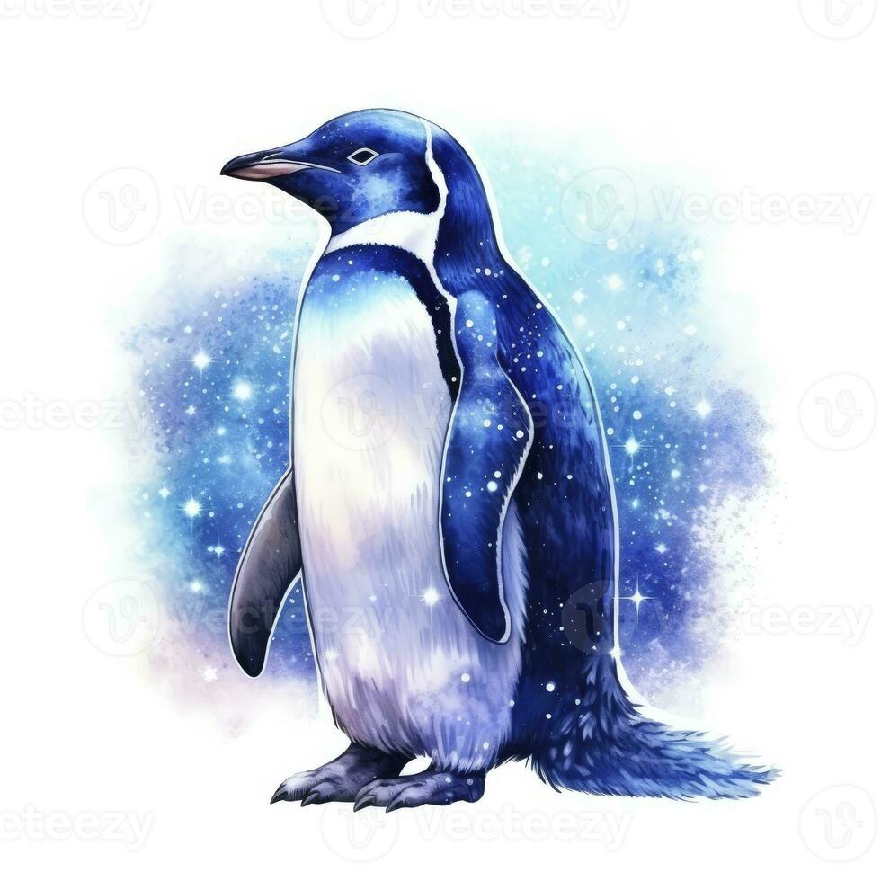 ai generiert Aquarell Pinguin zum T-Shirt Design. ai generiert foto