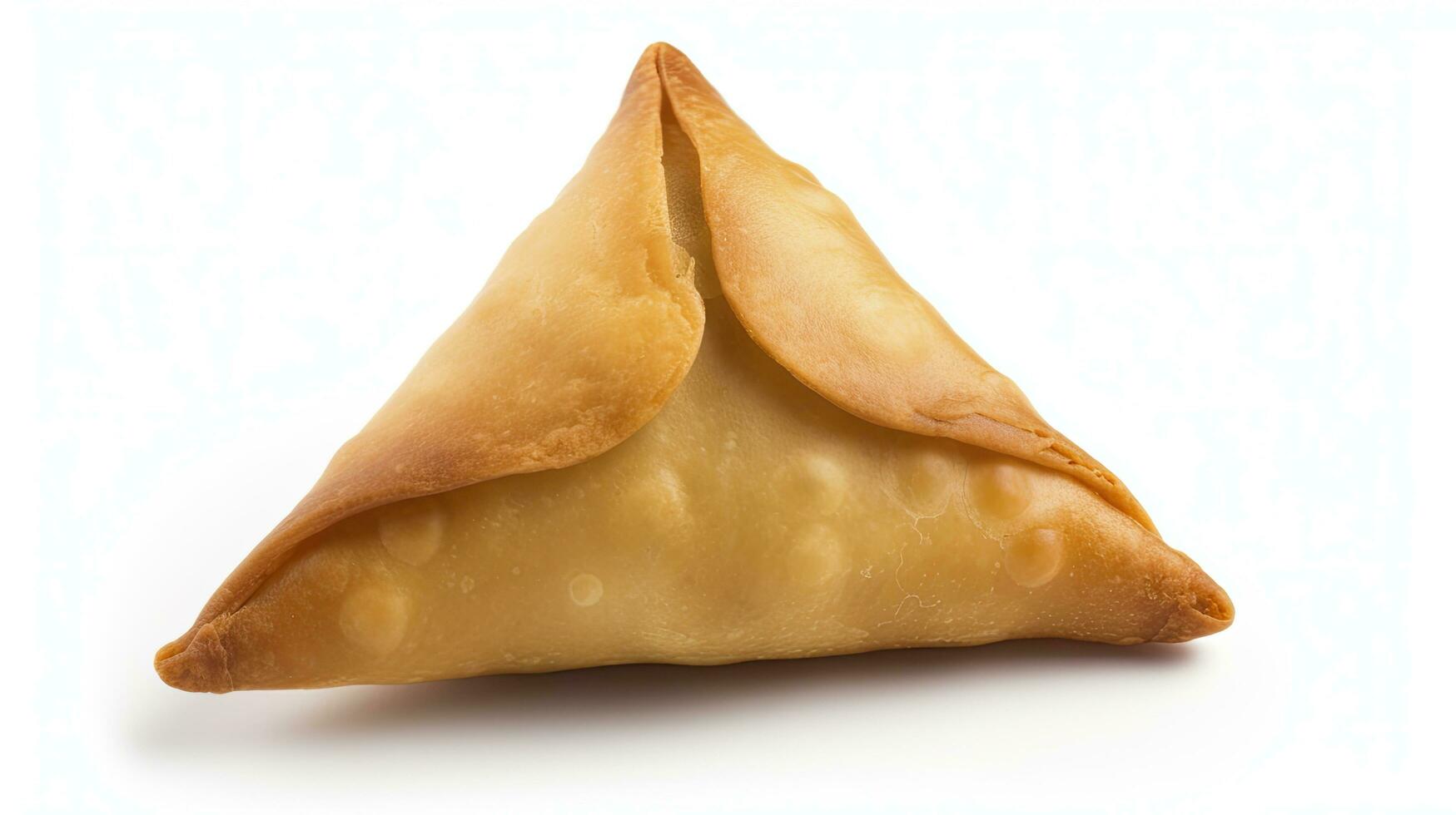 ai generiert lecker Samosa isoliert auf Weiß Hintergrund. ai generiert. foto