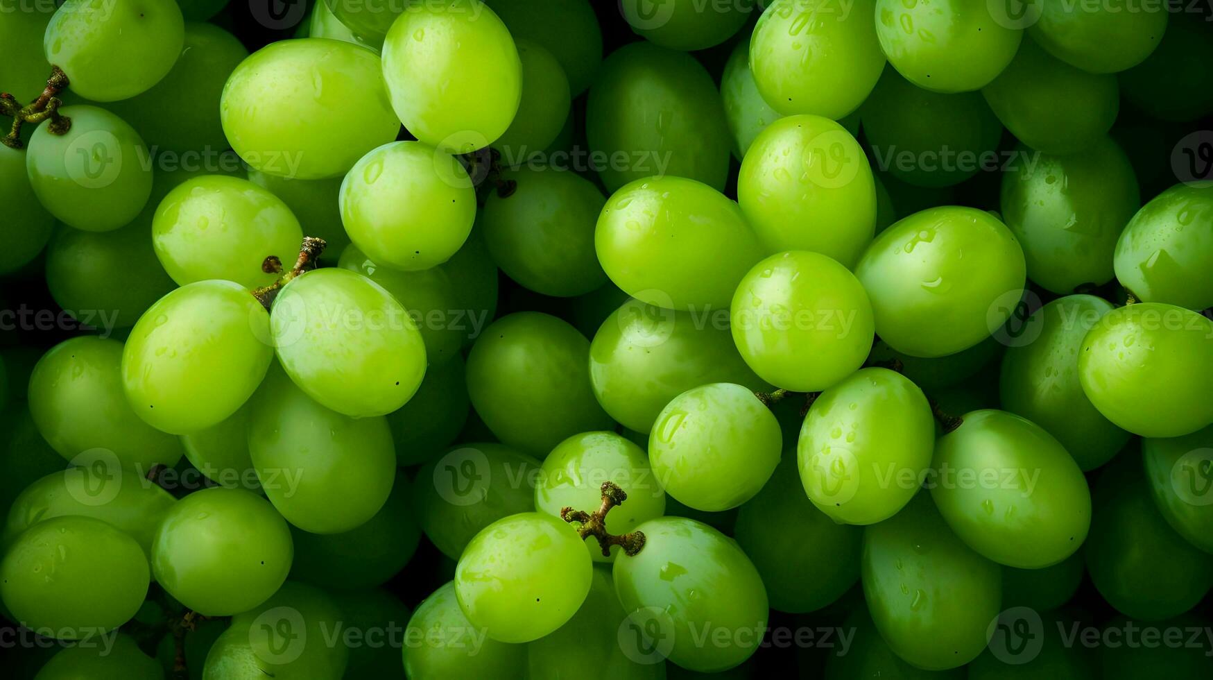 ai generiert viele von Trauben mit Blätter. Beeren Hintergrund. hoch Qualität. ai generativ foto