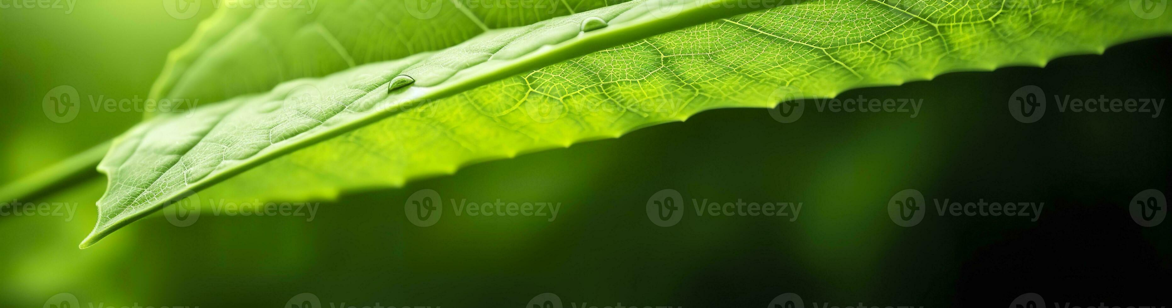 ai generiert Grün Blatt Natur Hintergrund. ai generiert foto