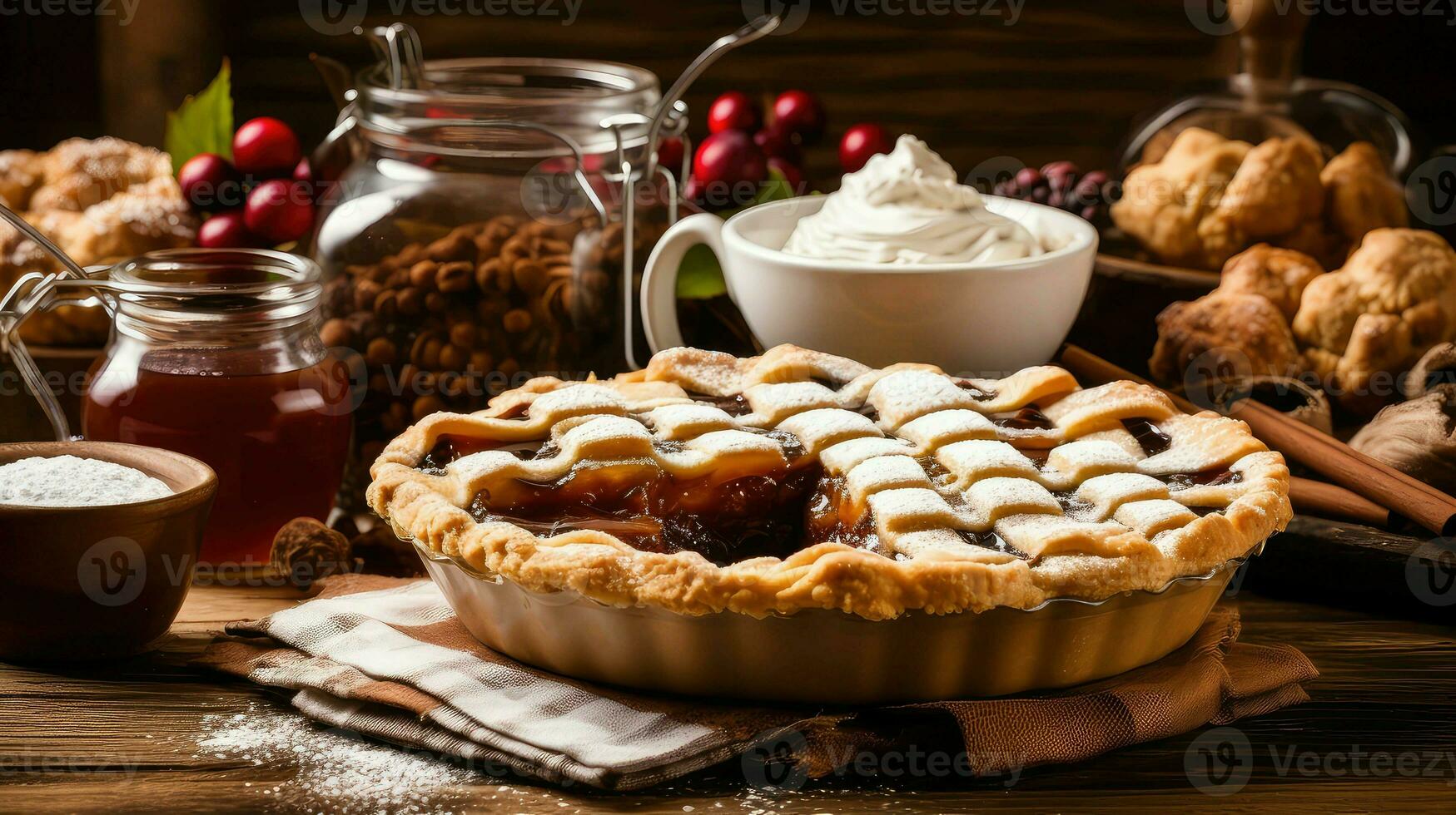 ai generiert Plätzchen hausgemacht Dessert Essen foto