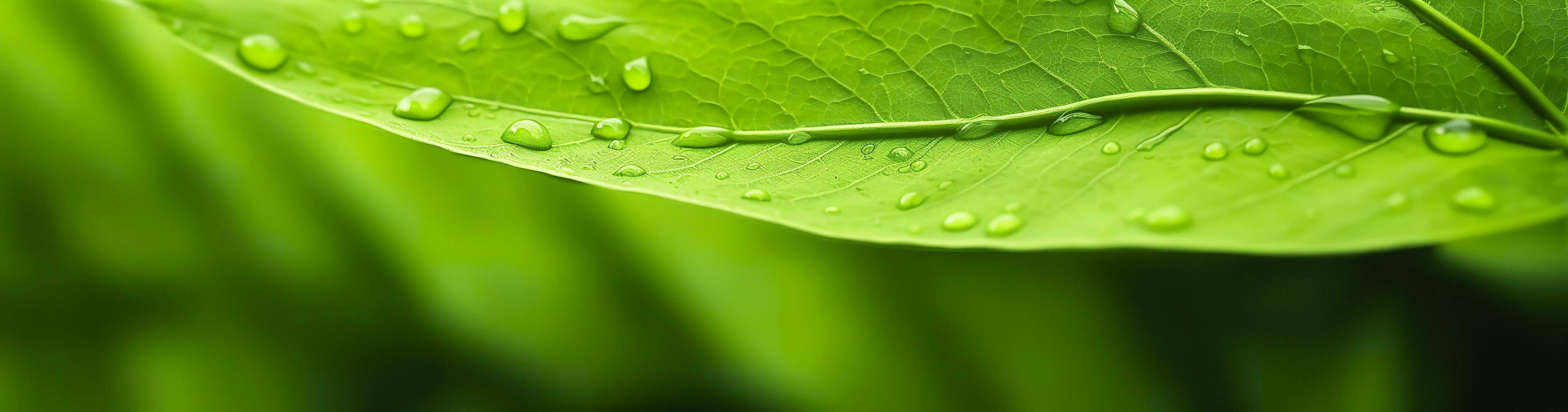 ai generiert Grün Blatt Natur Hintergrund. ai generiert foto