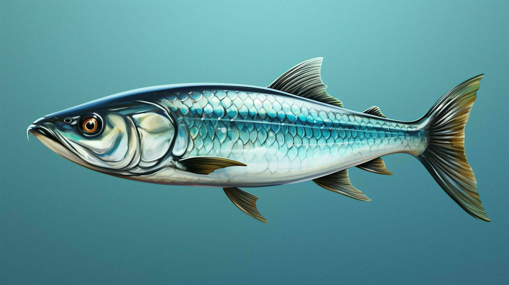 ai generiert Makrele Fisch gesund frisch Hintergrund foto