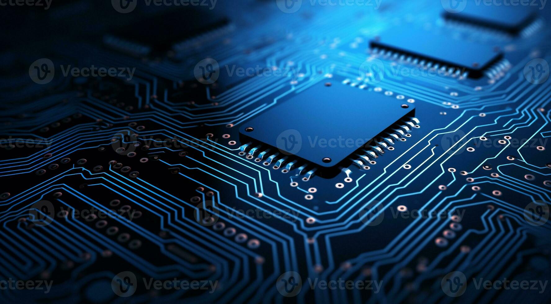 ai generiert abstrakt Hintergrund, Schaltkreis Tafel Hintergrund, abstrakt Technologie Hintergrund, voll hd farbig Technologie Hintergrund, Technologie Farben foto