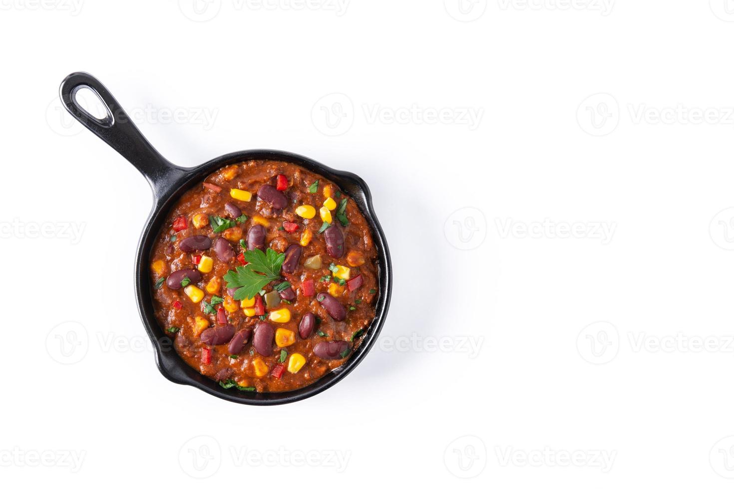 traditionelle mexikanische tex mex chili con carne foto