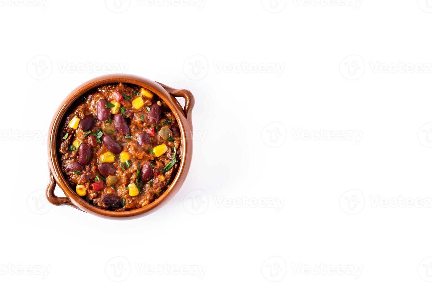 traditionelle mexikanische tex mex chili con carne foto