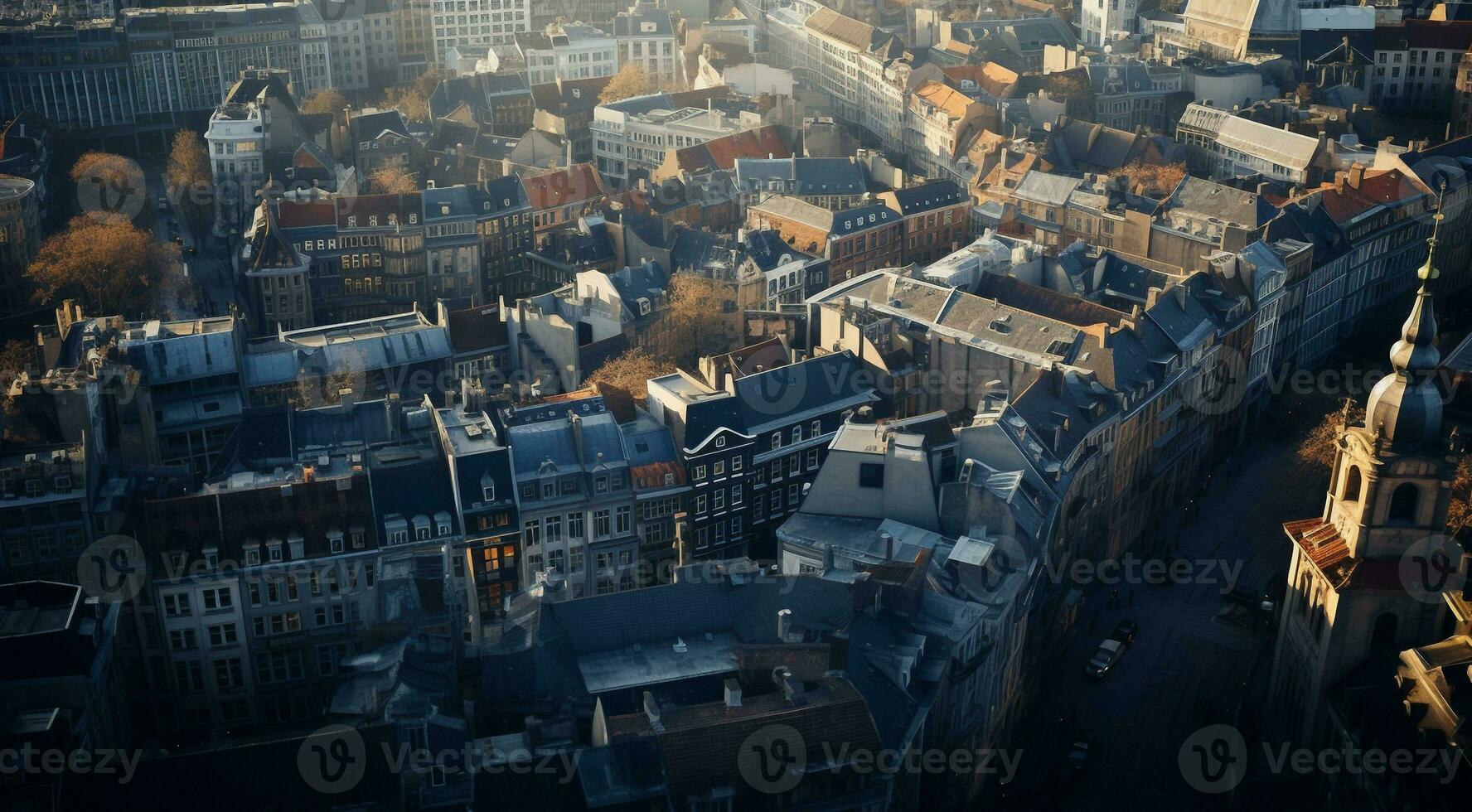 ai generiert szenisch Aussicht von das Stadt, modern Stadt Aussicht foto