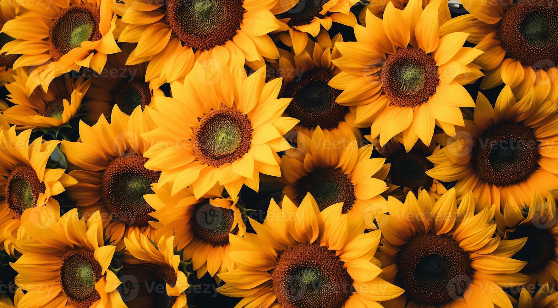 ai generiert Hintergrund von Sonnenblumen, Sonnenblume Feld Hintergrund, Sonnenblume Feld im Sommer, Sonnenblume Hintergrund foto