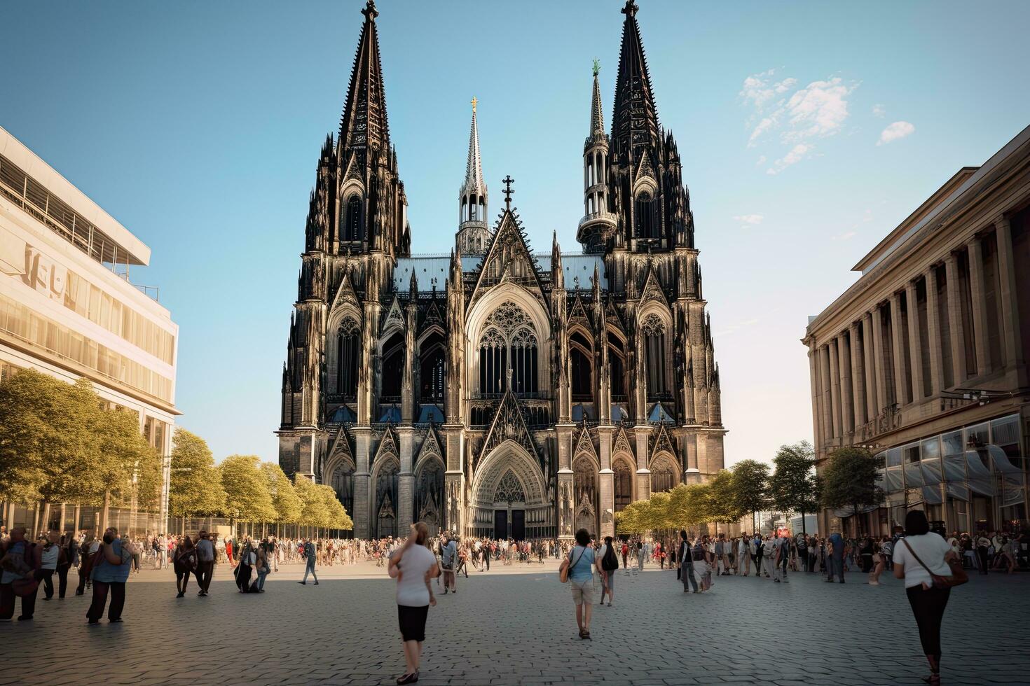 ai generiert st. Vitus Kathedrale im Wien, Österreich, ai generiert foto