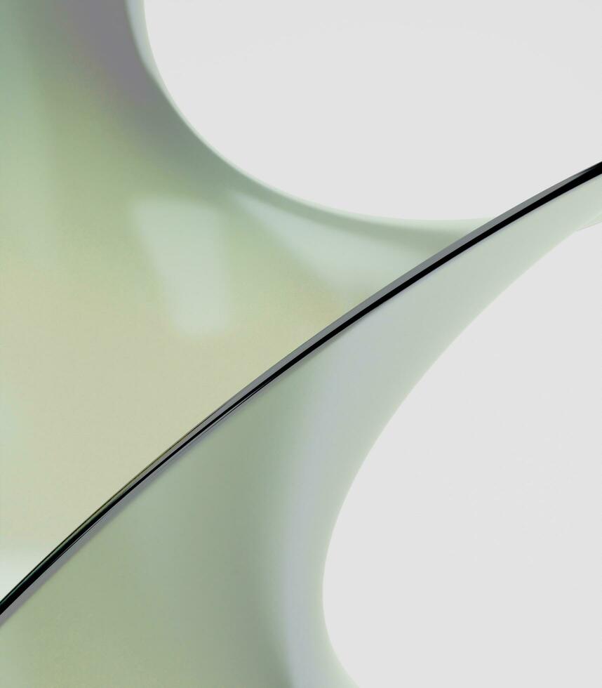 sauber elegant grau und Weiß Glas abstrakt verdrehte Geometrie Hintergrund Hintergrund 3d machen foto