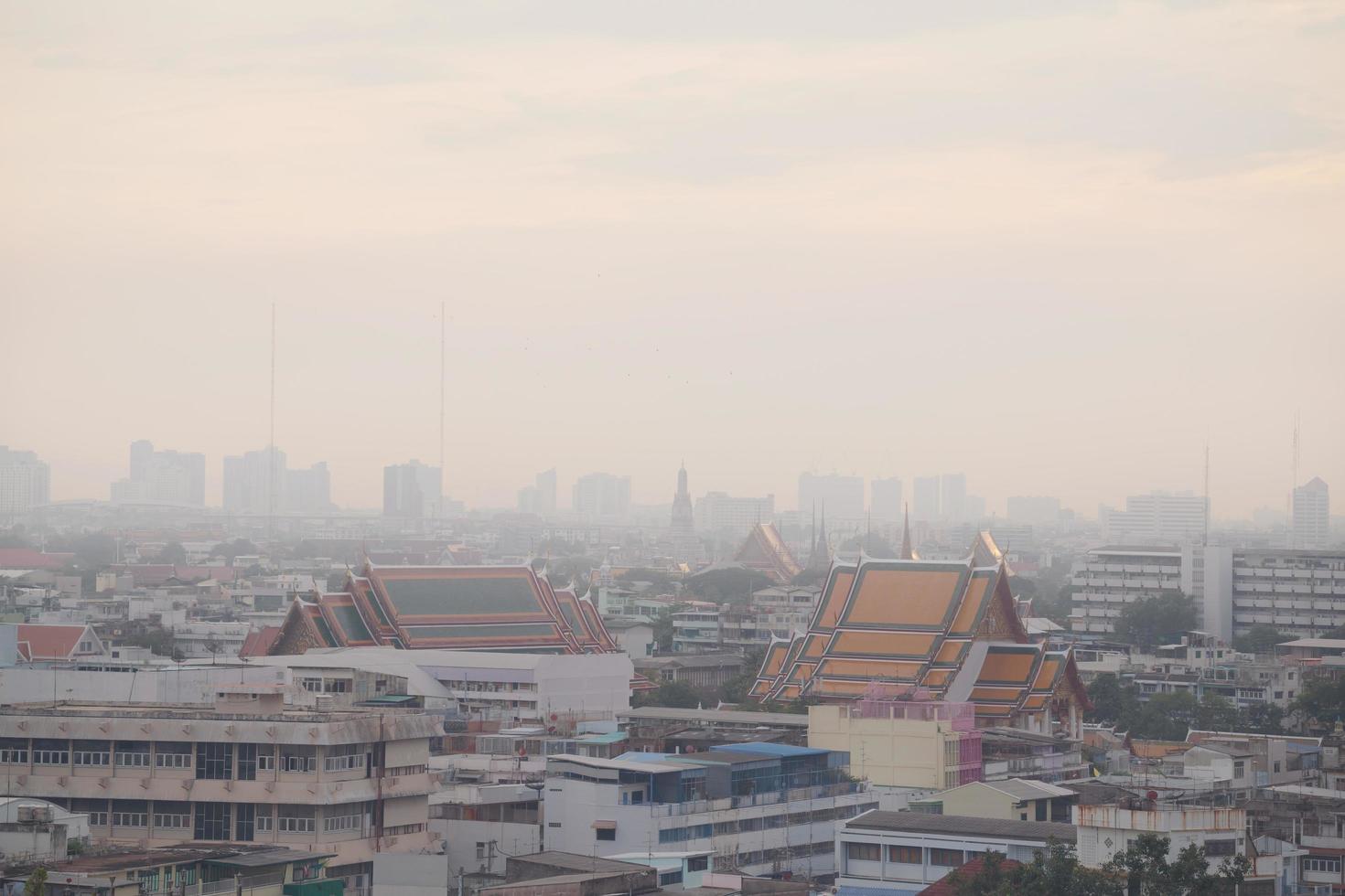 Bangkok, Thailand - Luftverschmutzung in der Stadt Bangkok foto