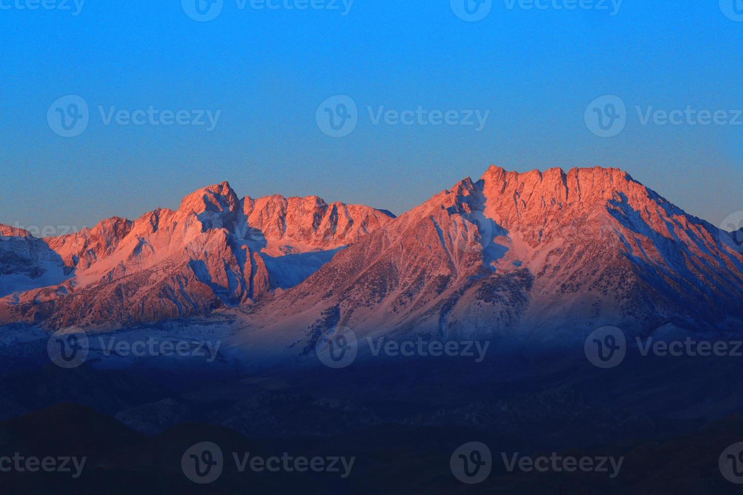 Sonnenaufgang in den Sierra Mountains Kalifornien foto