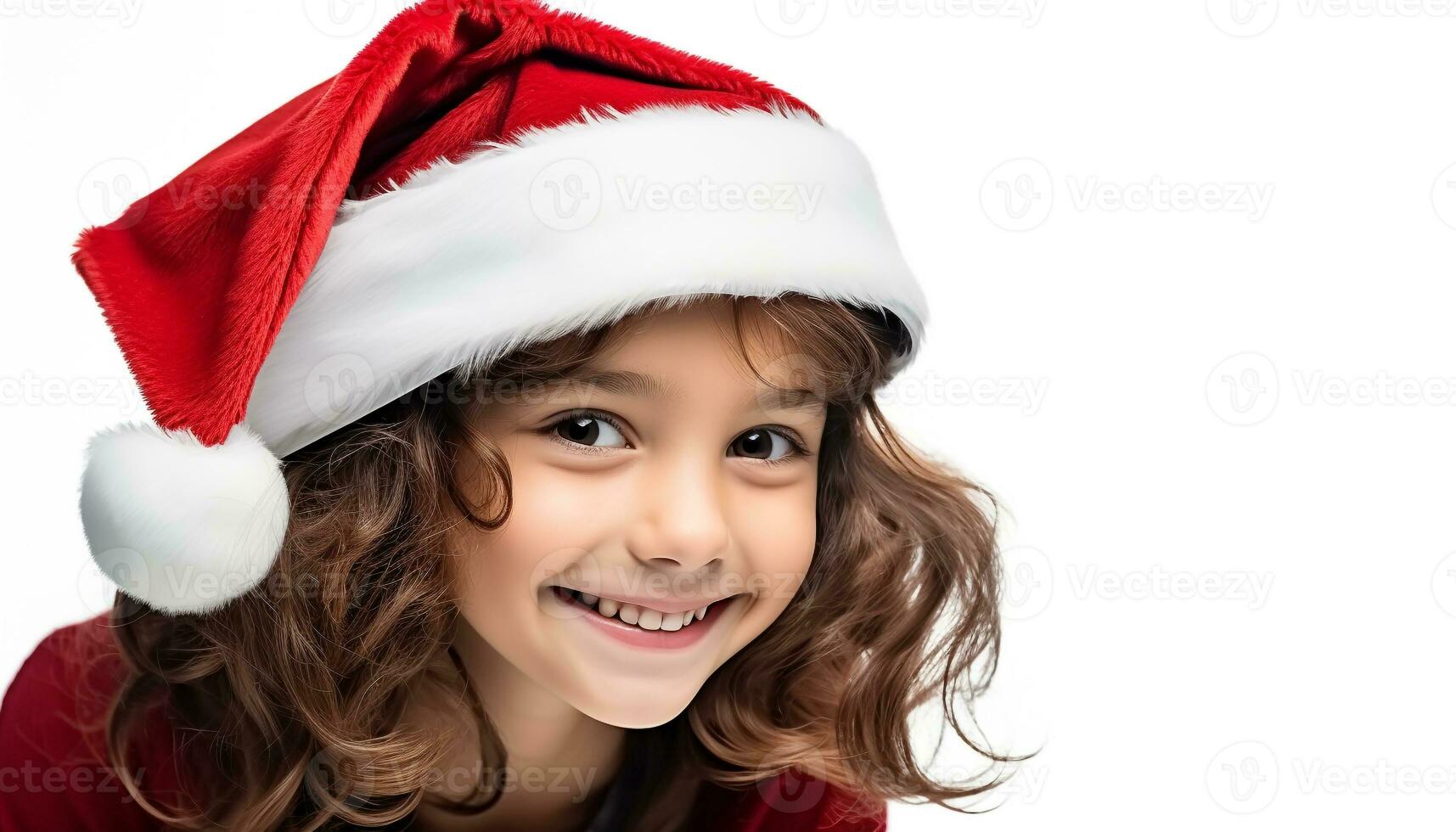 ai generiert lächelnd süß Kind, Glück im Winter Feier generiert durch ai foto