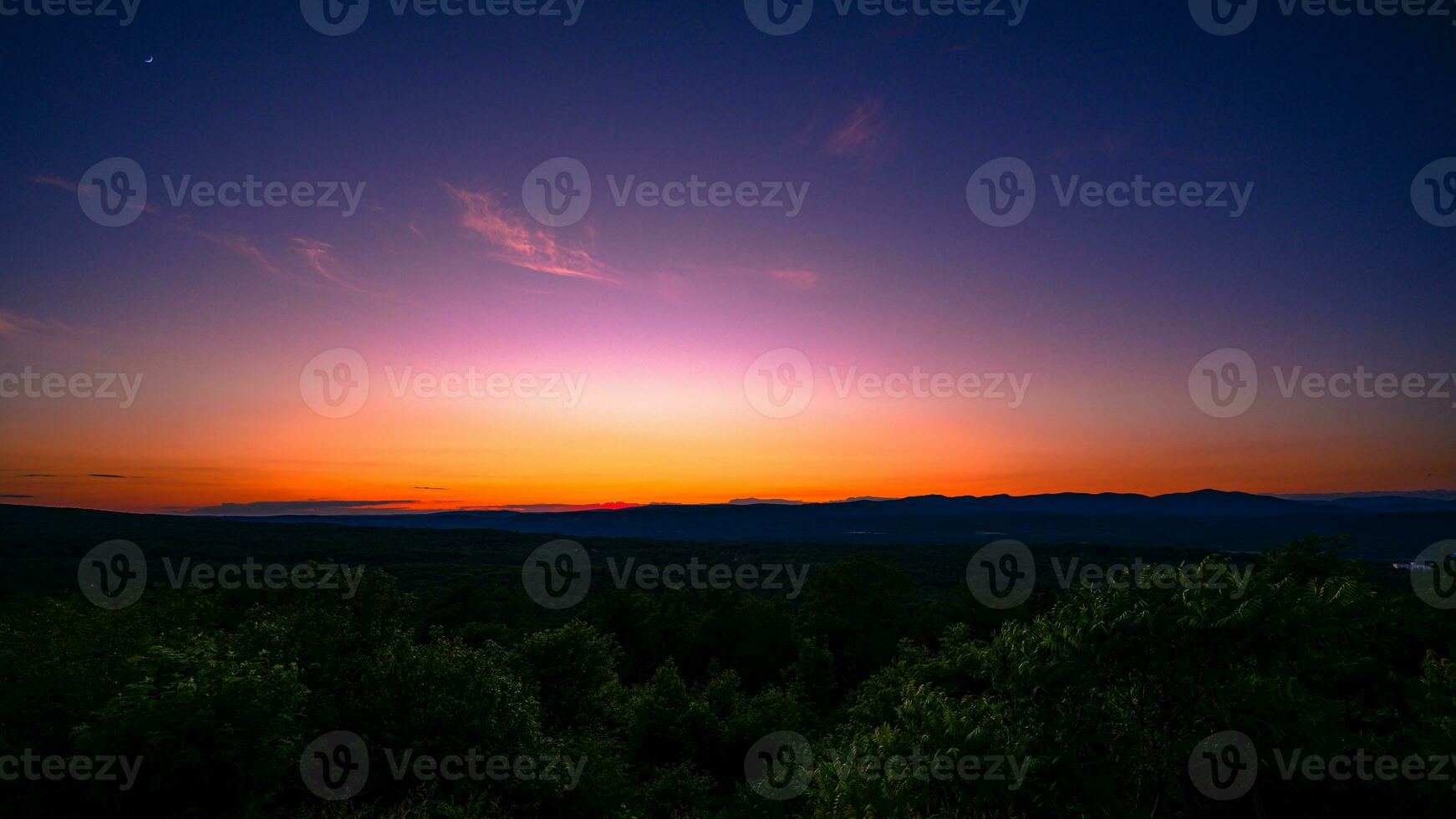 Appalachian Sonnenuntergang Aussicht foto