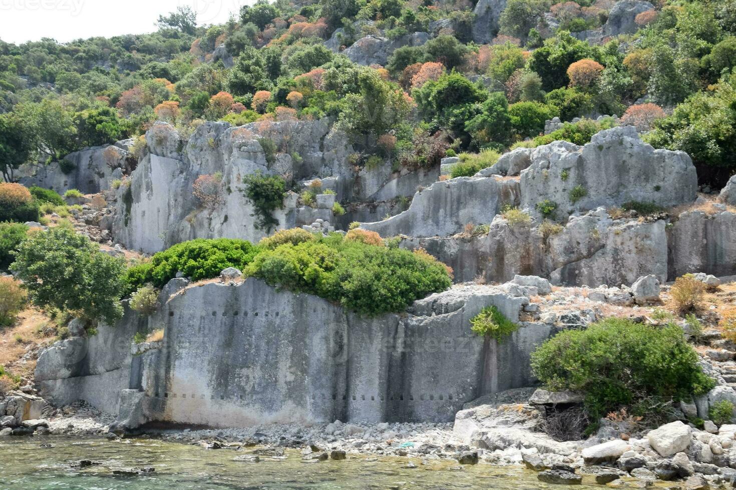 das Ruinen von das Stadt von Mira, kekova foto