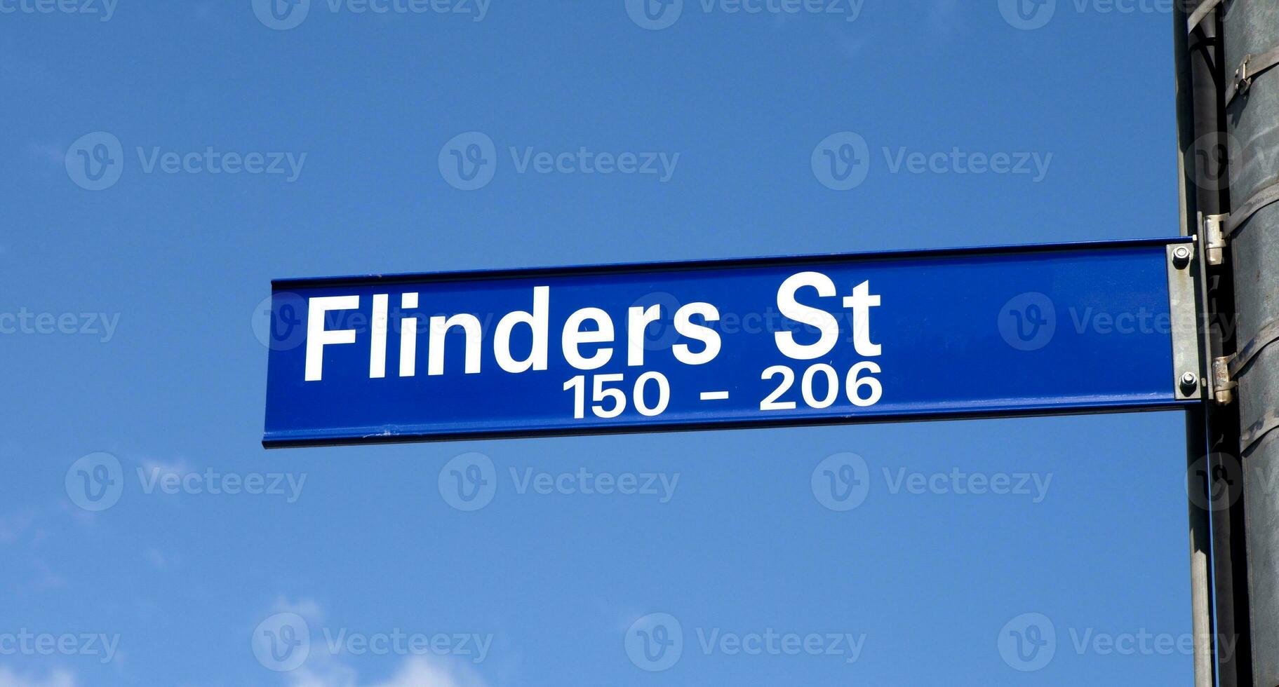 Flinder Straße Melbourne Australien foto