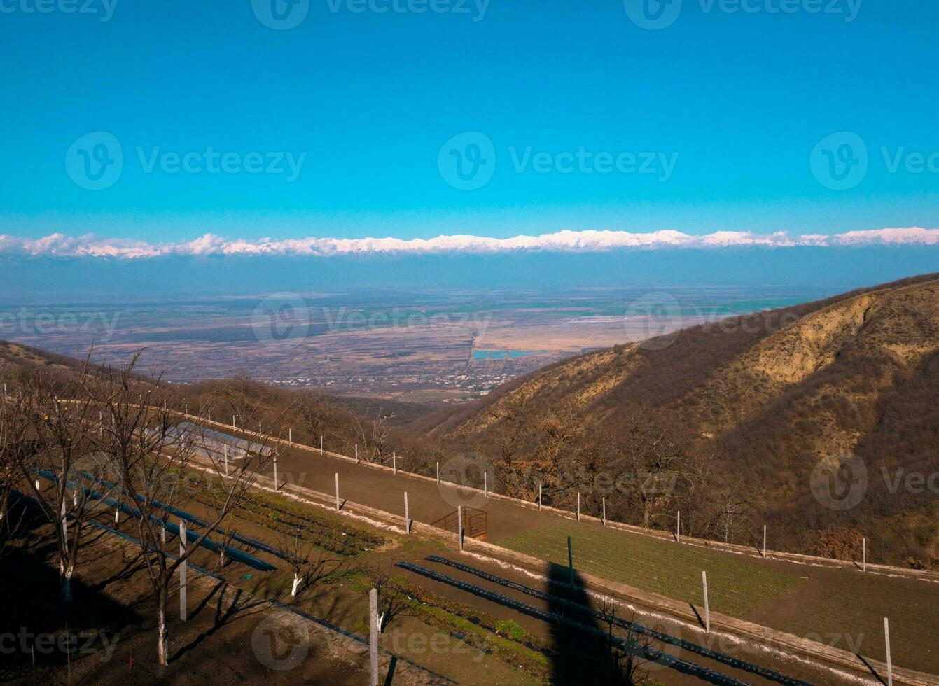 Aussicht auf Alazany Schlucht. kakheti.georgia foto