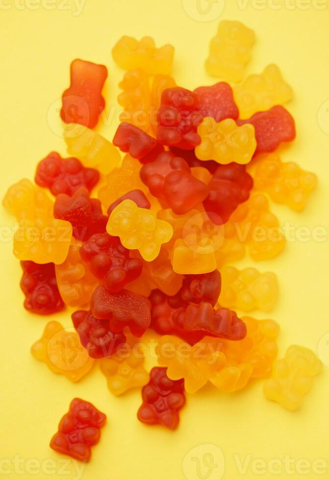 Vitamine zum Kinder, wie Gelee gummiartig Bären Süßigkeiten foto