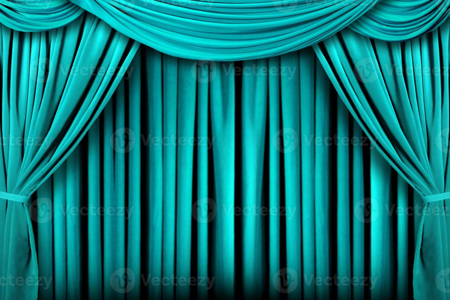 abstrakter blaugrüner Theaterbühnenhintergrund foto