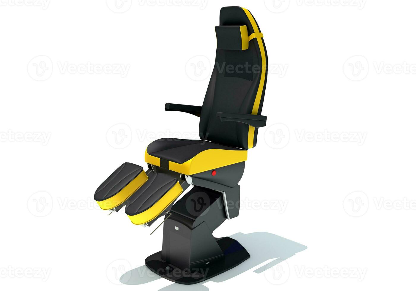 medizinisch Untersuchung Stuhl medizinisch Ausrüstung 3d Rendern auf Weiß Hintergrund foto