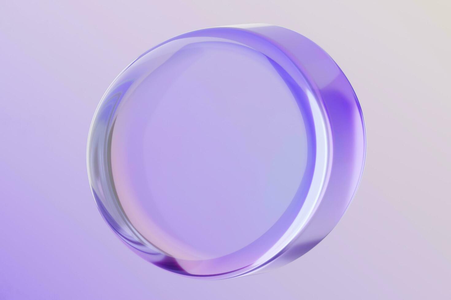 Rede Luftblasen auf irisierend holographisch Gradient Farben Hintergrund. 3d gestalten Plaudern Blase. foto