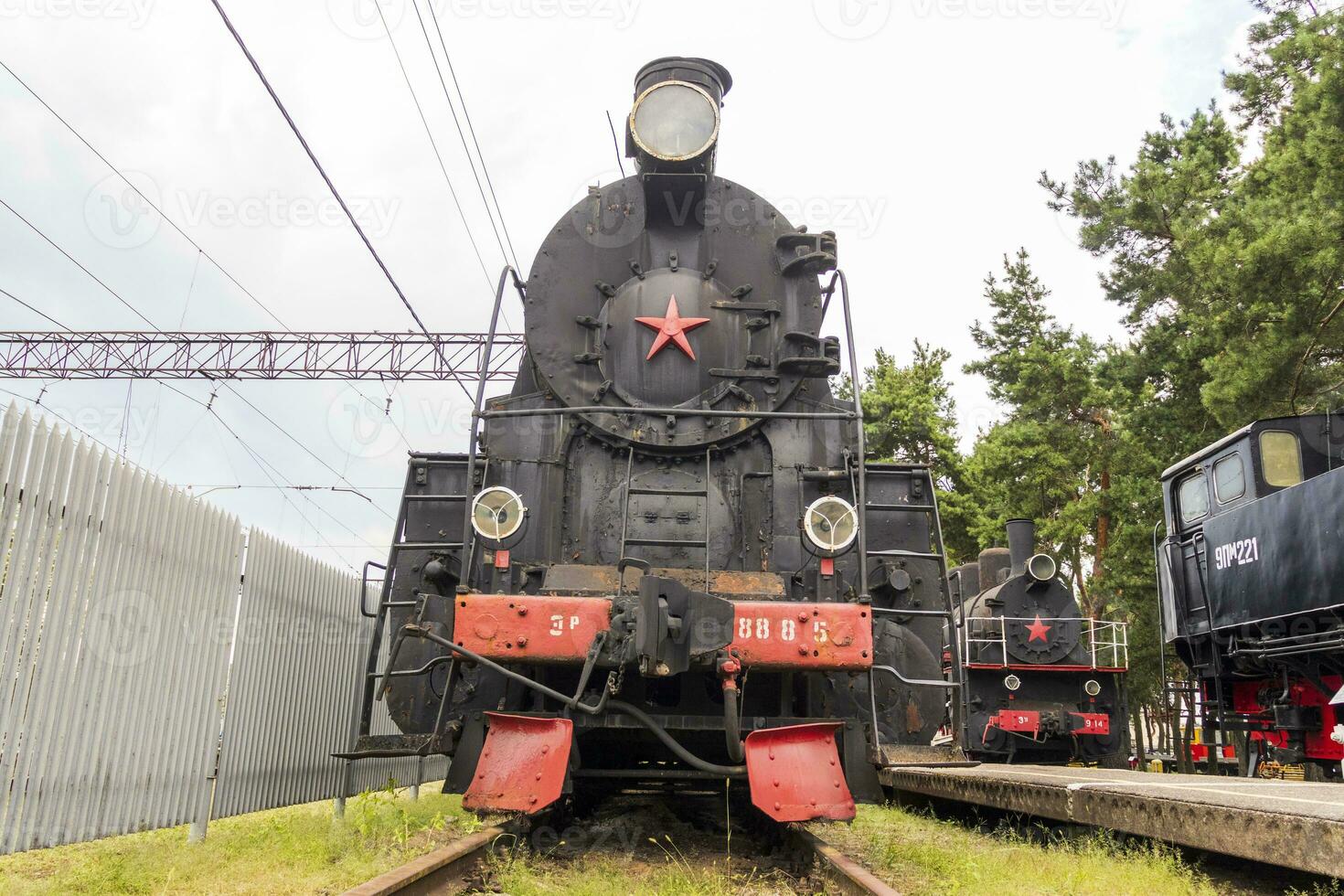 Schuss von das Jahrgang alt Zug. Transport foto