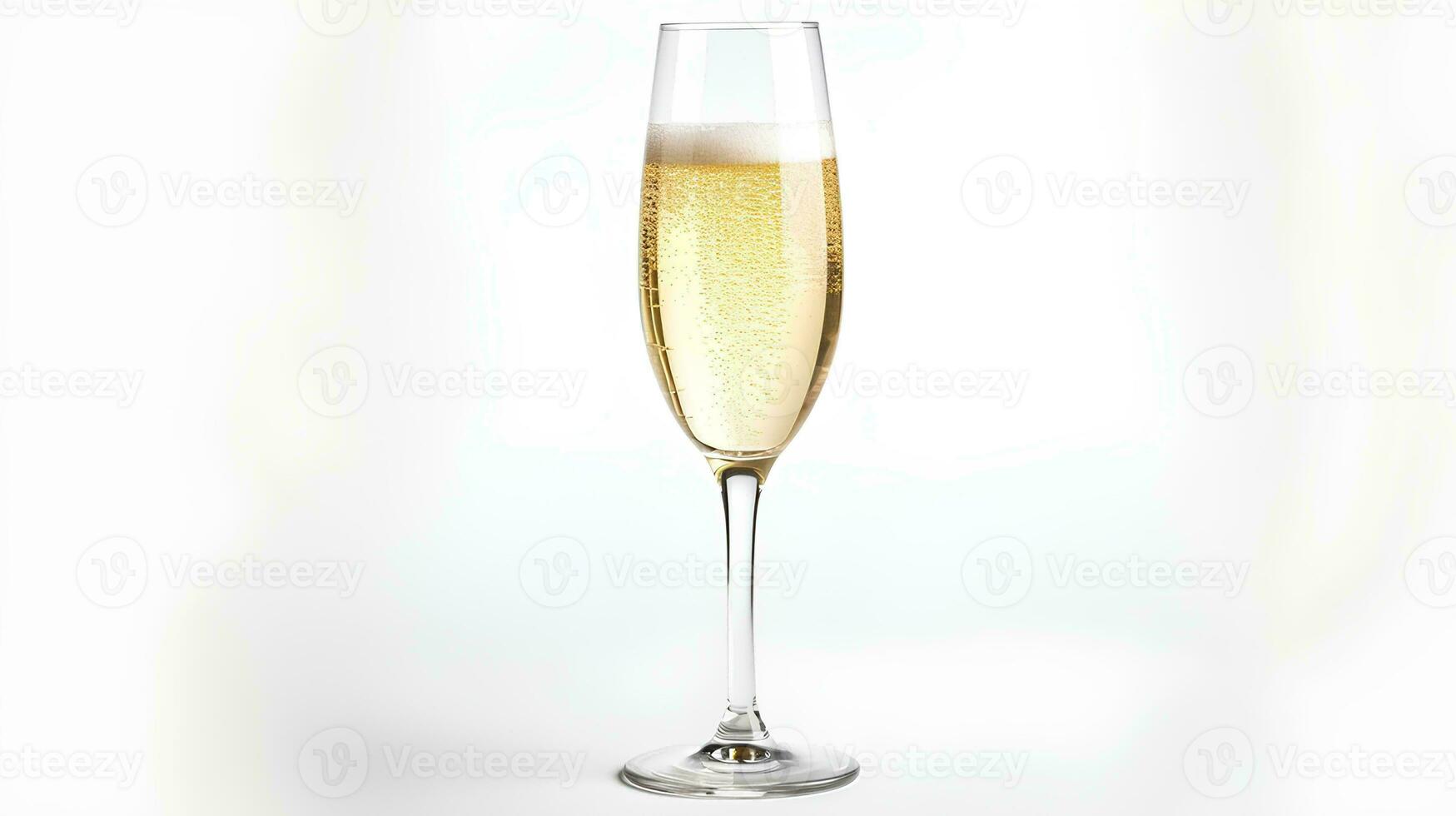 ai generiert Glas von Champagner zum Neu Jahre Vorabend Feier foto