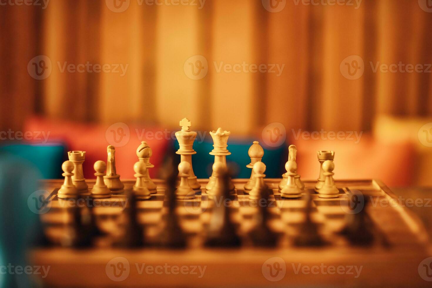 Schach auf das Tabelle foto