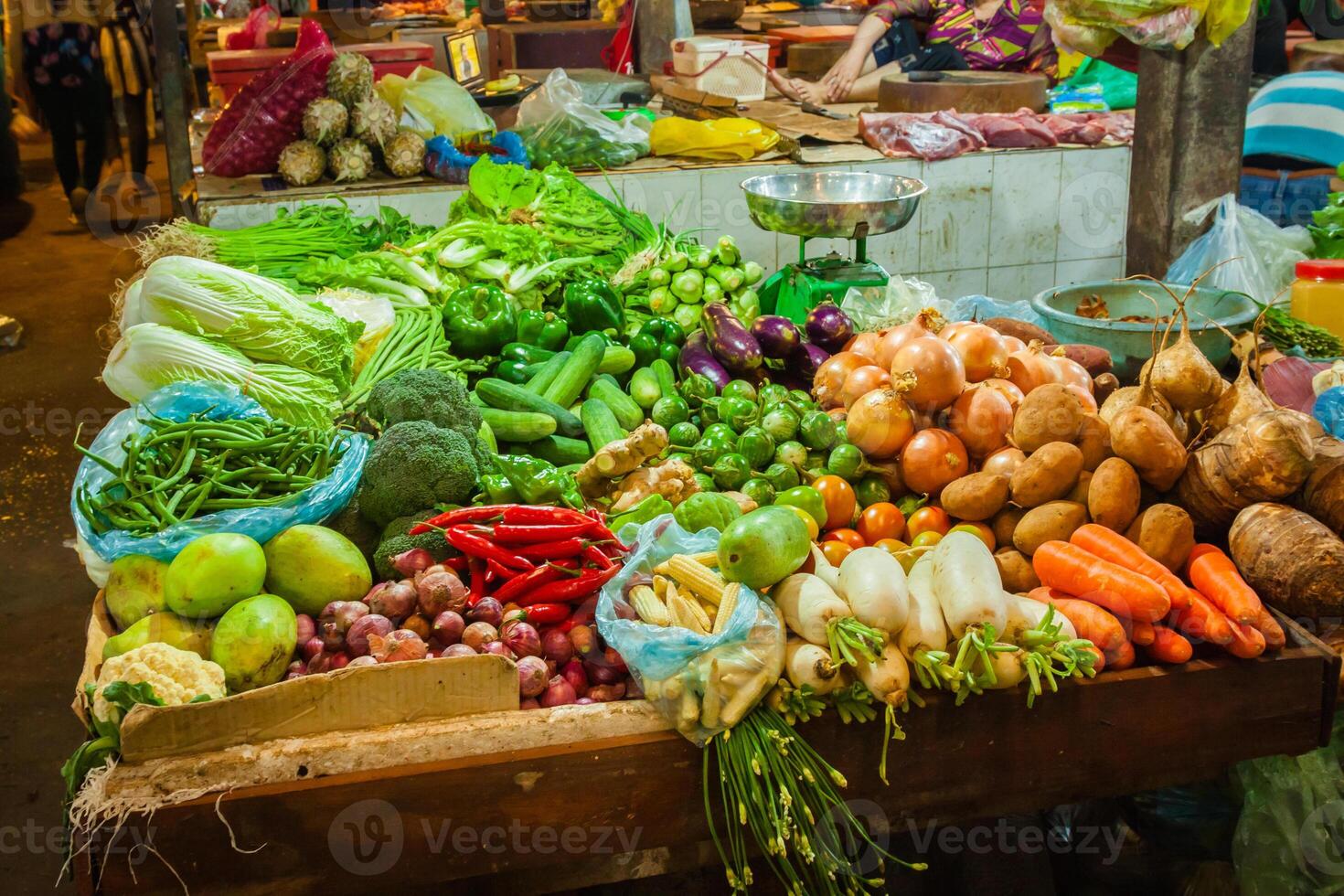 Markt produzieren Kambodscha lokal Markt siem ernten foto