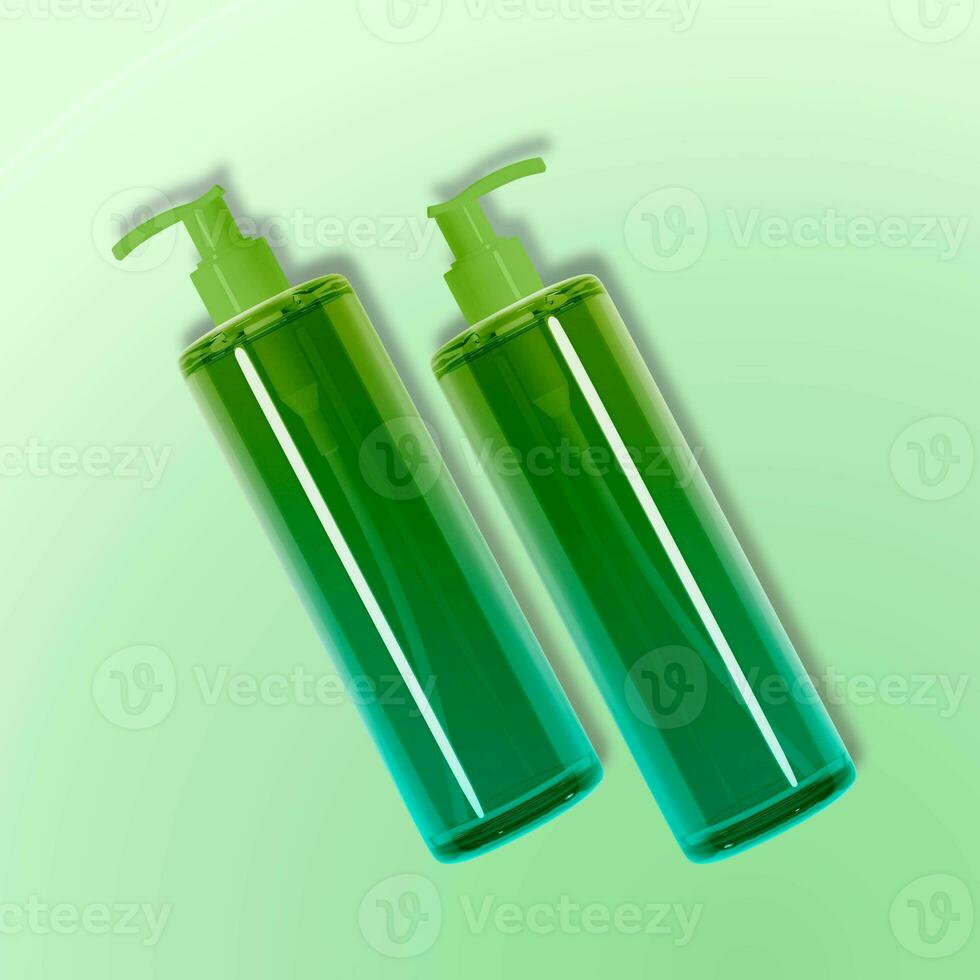 Shampoo Pumpe Glas Flasche foto