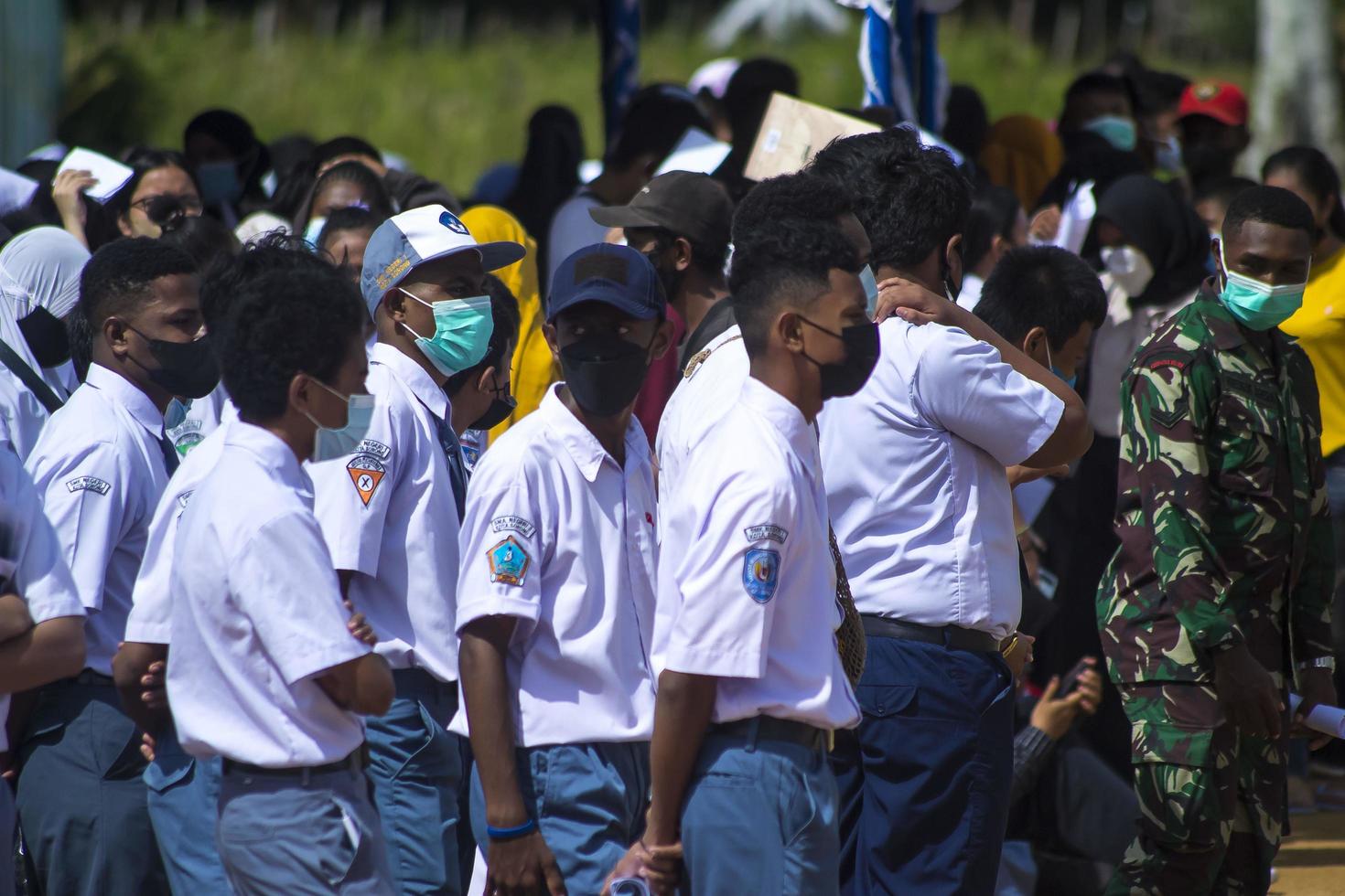 Sorong, West Papua, Indonesien, 4. Oktober 2021. Staatsbesuch des Präsidenten von Indonesien, Joko Widodo. foto