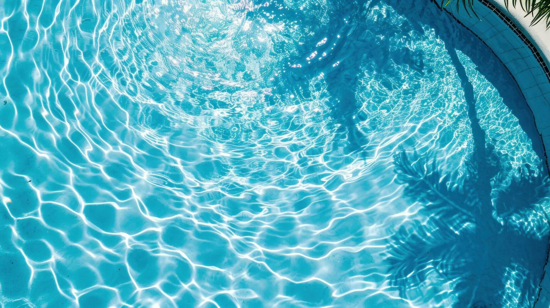 ai generiert Schwimmen Schwimmbad Werbung Hintergrund mit Kopieren Raum foto