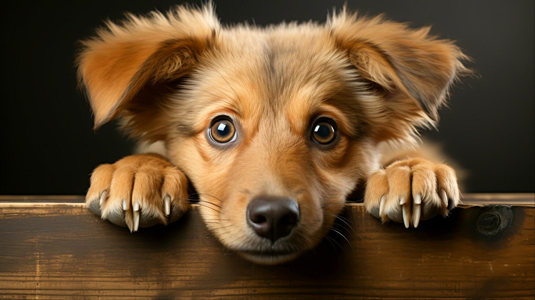 ai generiert bezaubernd Hintergrund süß Hunde - - spielerisch Eckzahn Begleiter zum heiter Haustier Liebhaber foto