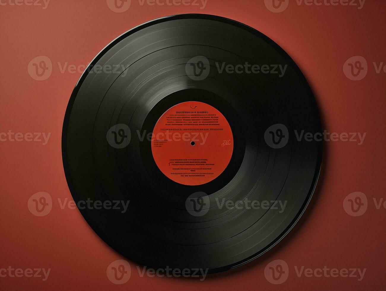 ai generiert Jahrgang Vinyl Aufzeichnung Attrappe, Lehrmodell, Simulation zum Musik- Enthusiasten - - ai generiert foto