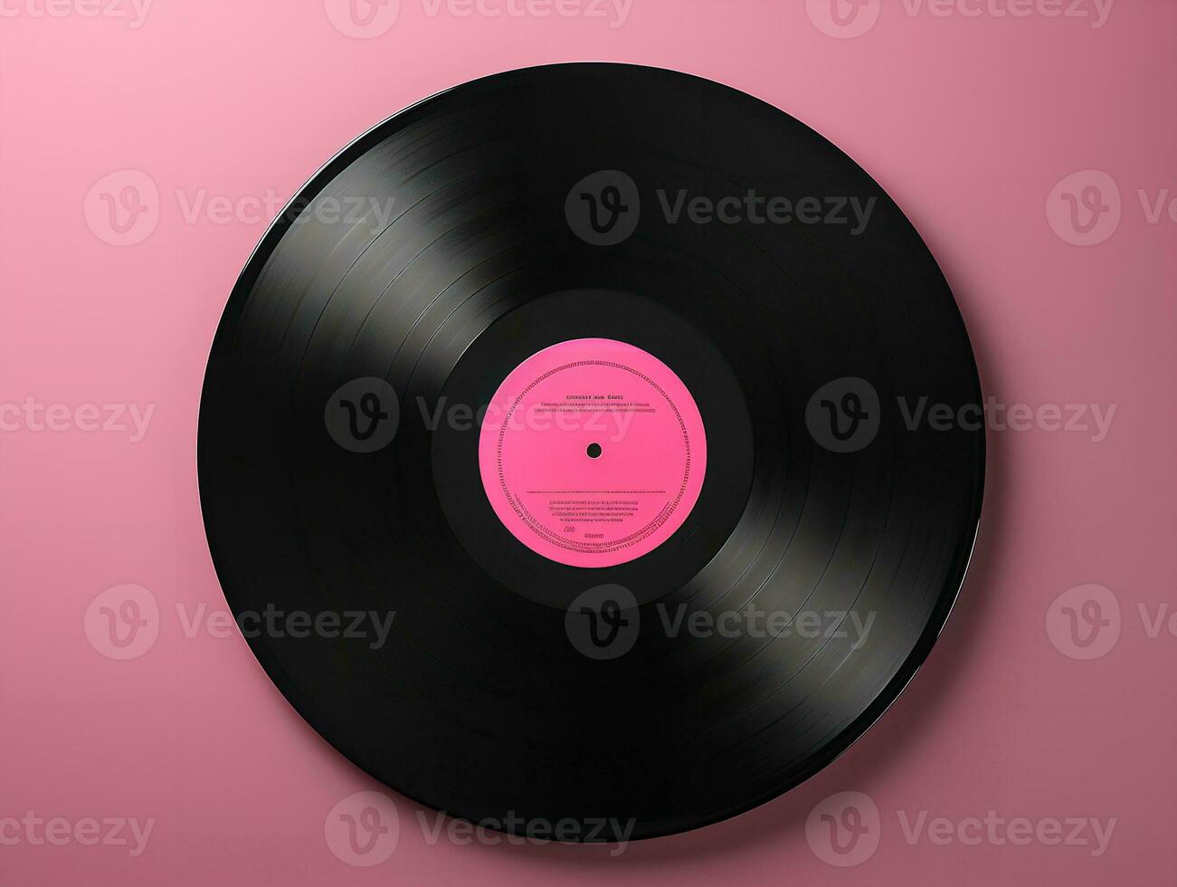 ai generiert Jahrgang Vinyl Aufzeichnung Attrappe, Lehrmodell, Simulation zum Musik- Enthusiasten - - ai generiert foto