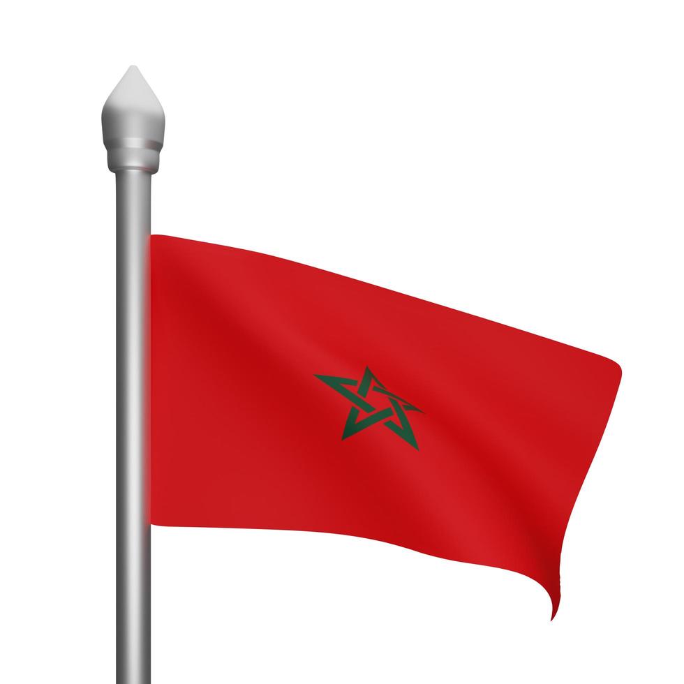 marokko flagge konzept marokko nationaltag foto