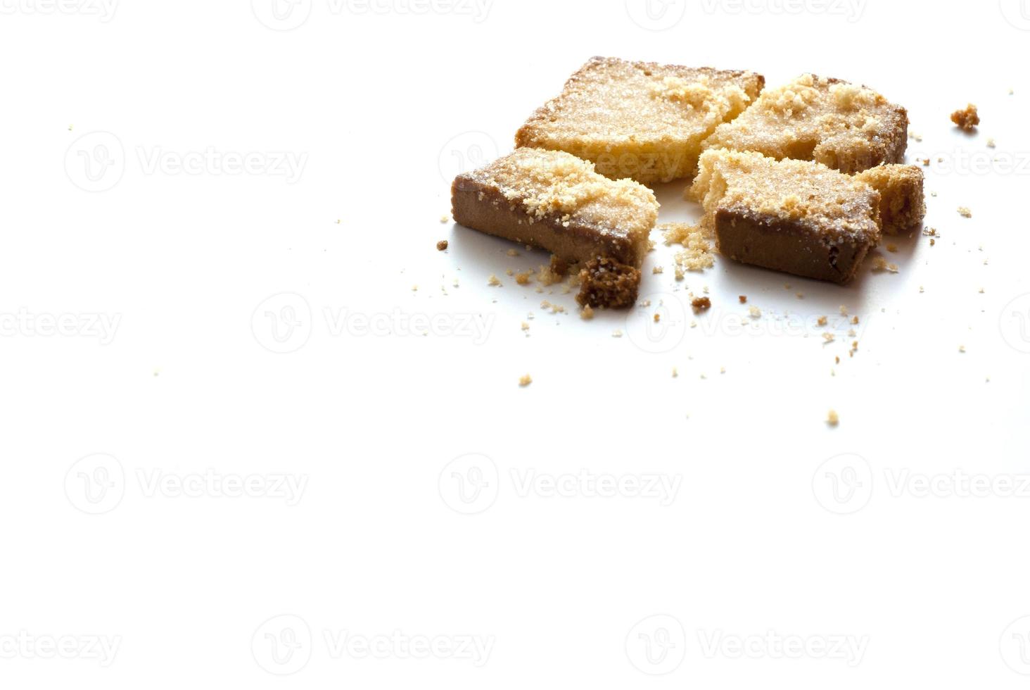 geröstetes Brot mit Butter und Zucker foto