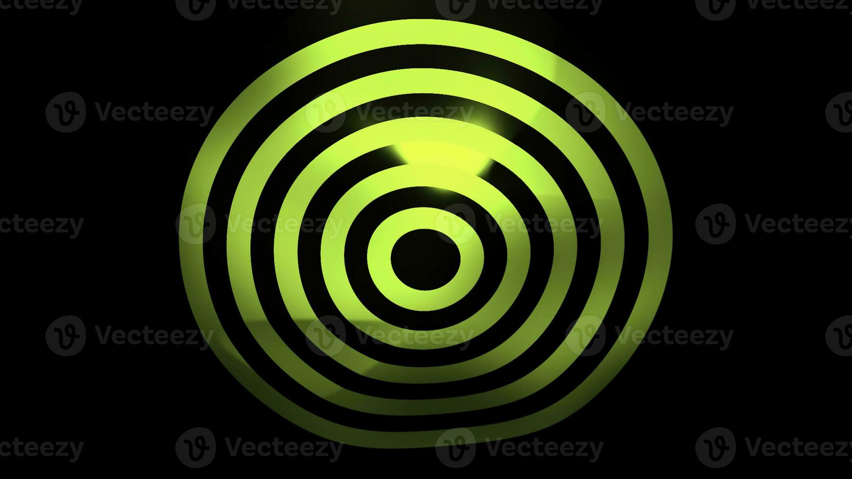 Hintergrund mit Ziel Ringe. Bewegung. Kreis von Ringe auf schwarz Hintergrund. kreisförmig Ringe zum Ziel mit Wellen auf Oberfläche foto
