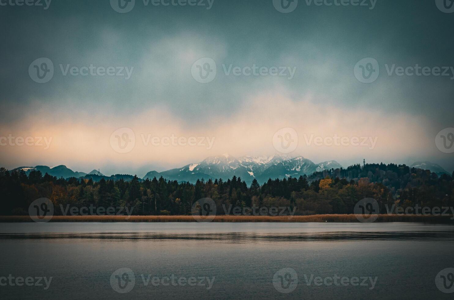 alp Aussicht auf See chiemsee im Bayern foto