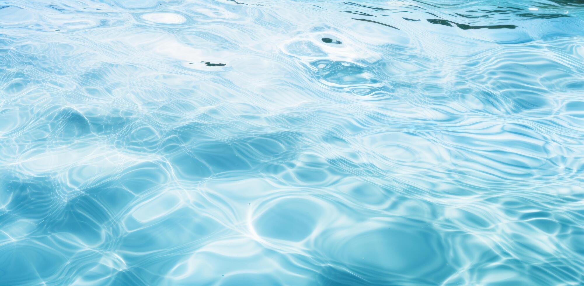 ai generiert ein Bild von ein Wasser Oberfläche mit Blau Wasser foto