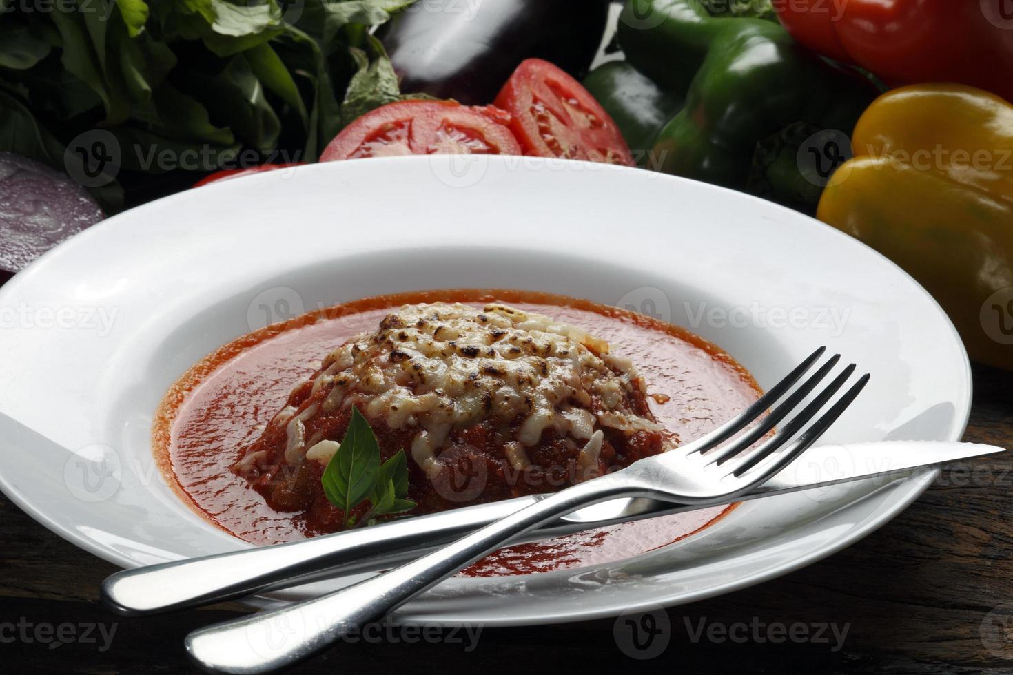 Spaghetti-Bolognese-Essen foto