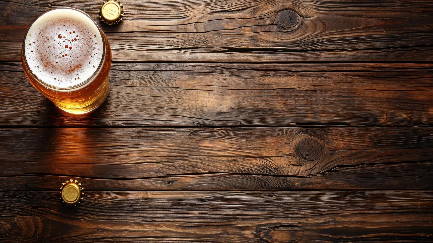 ai generiert Bier Werbung Hintergrund mit Kopieren Raum foto