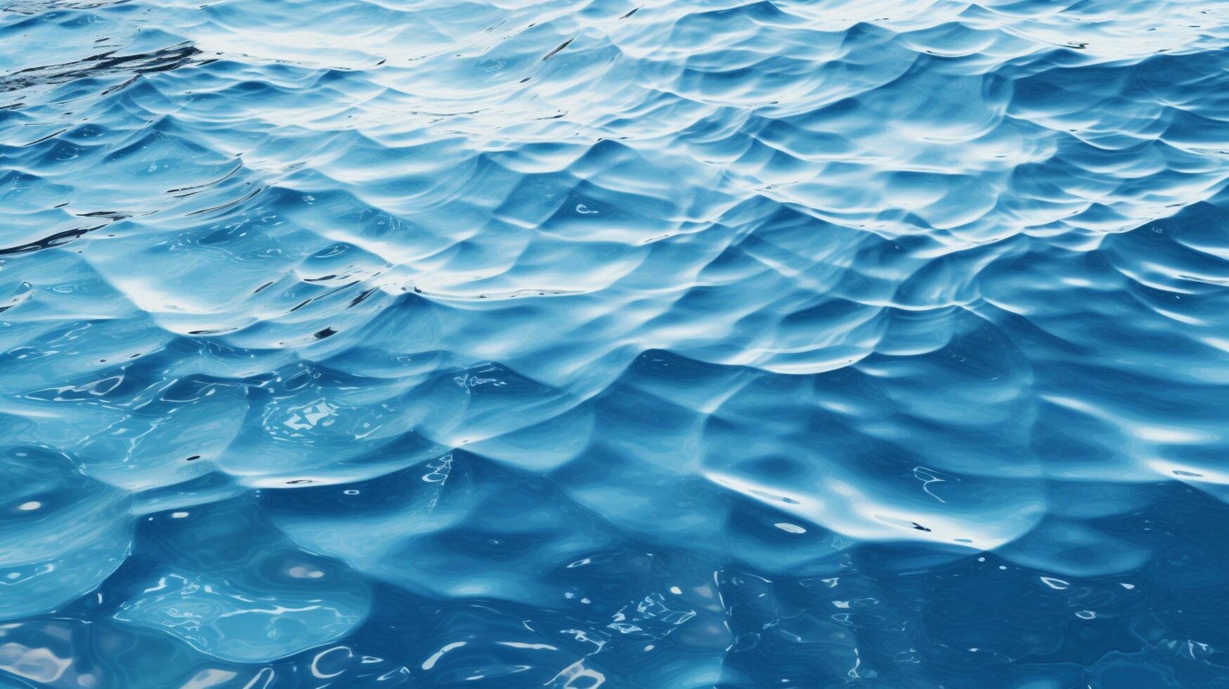 ai generiert wellig Wasser Textur Hintergrund foto