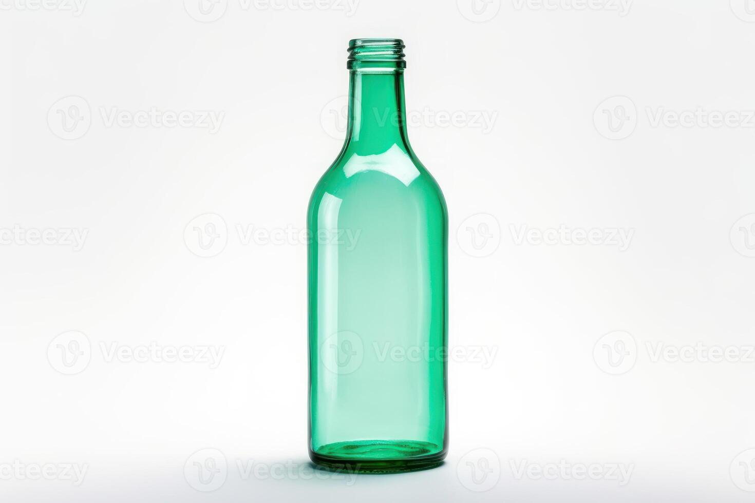 ai generiert Flasche isoliert Weiß Hintergrund foto