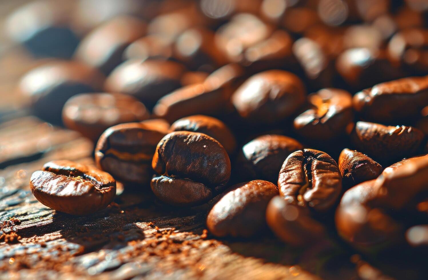ai generiert kostenlos druckbar Kaffee Bohnen Vorlage foto