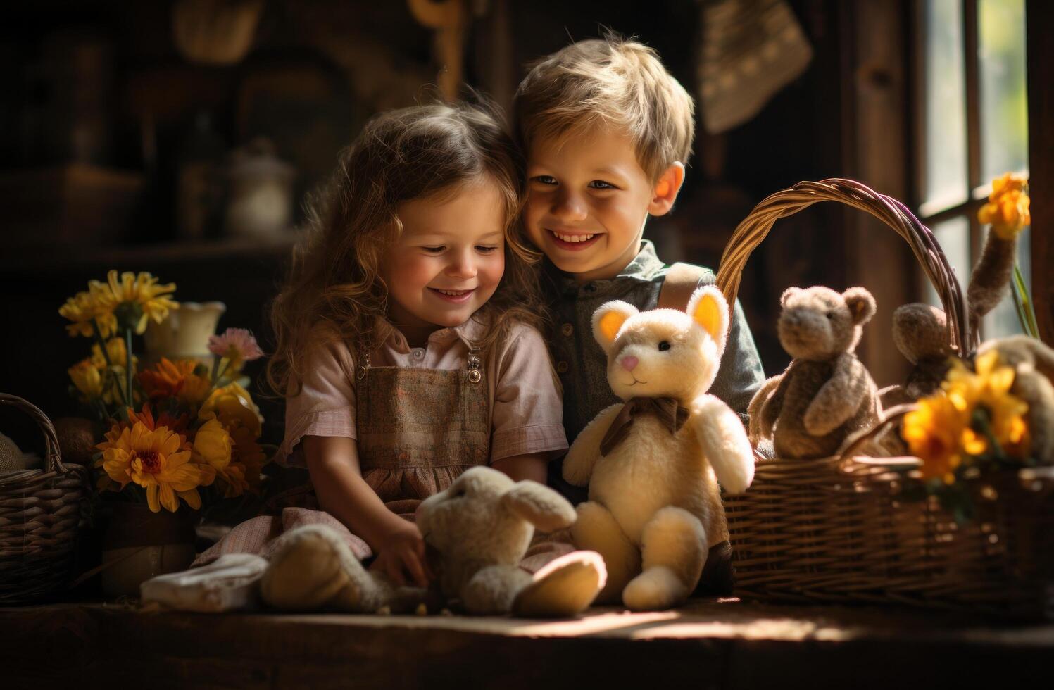 ai generiert Ostern Ideen zum jung Kinder das Familie freundlich Weg zu feiern das Urlaub, foto